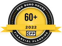 60+ Pro Bono Hours 2022 CFP